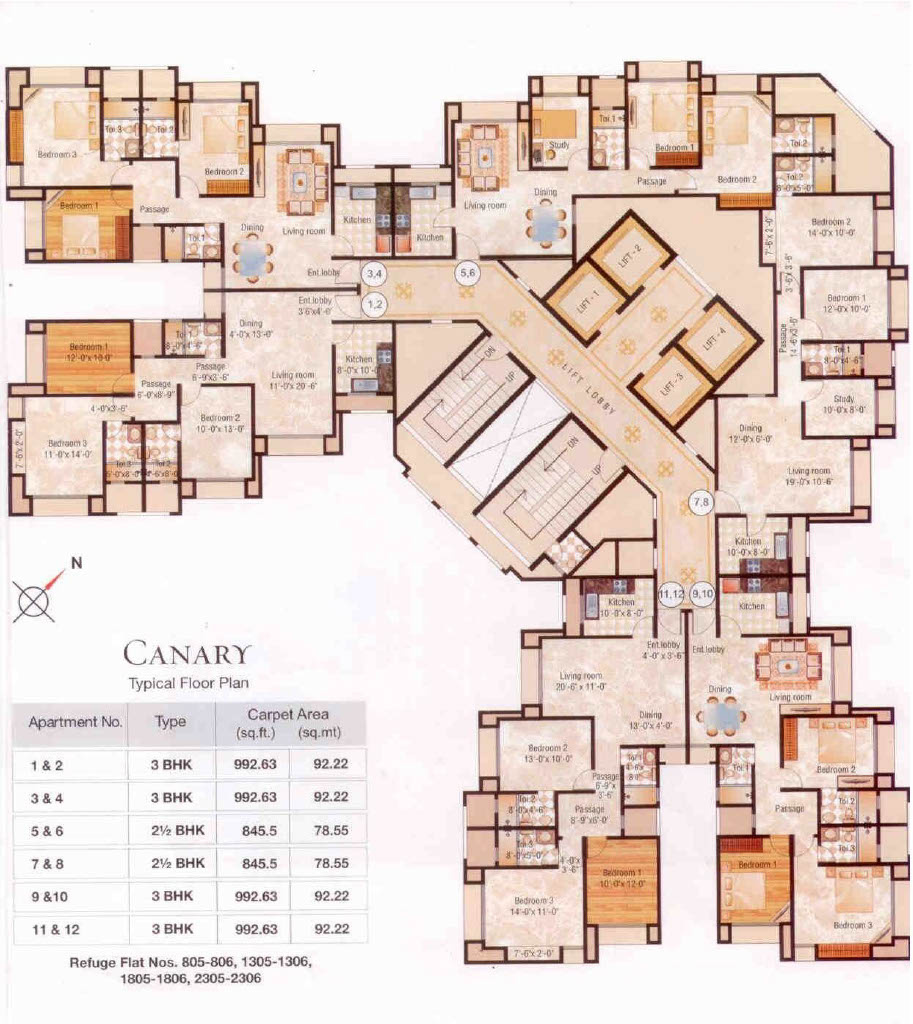 2.5 BHK Floor Plan